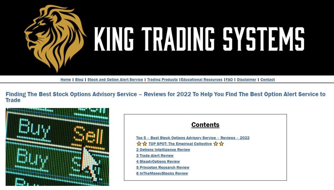 Options Trading Alert Service Review 2022